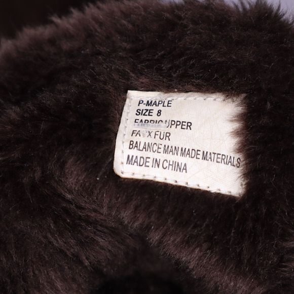 Steve Madden p-maple faux fur lined buckle boot slip on Size 8 - Picture 7 of 9